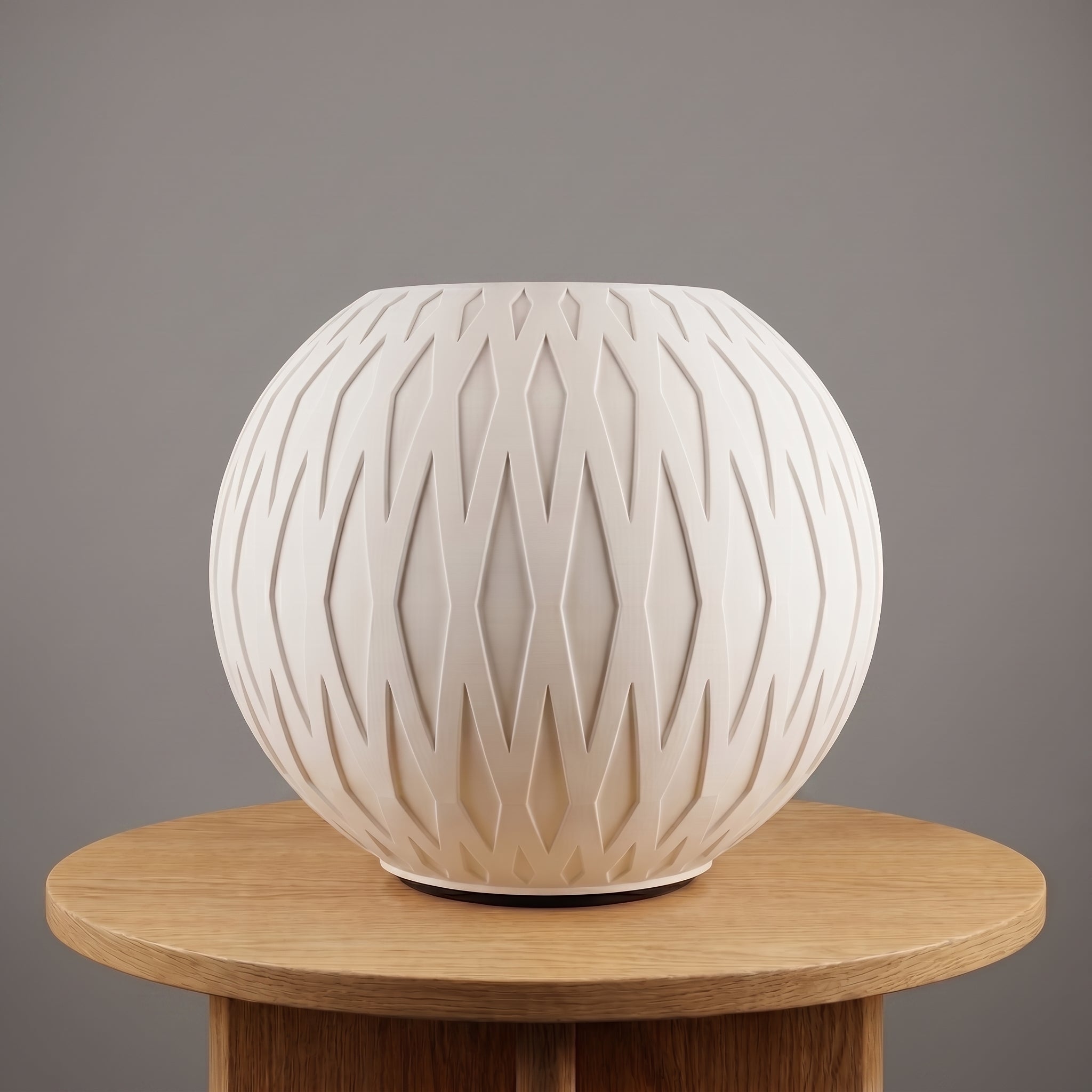 Lampada da Tavolo "Onda" in Stampa 3D – Design Intreccio Elegante