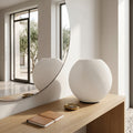 Lampada da Tavolo "Sfera Spirale" in Stampa 3D – Design Moderno Sinuoso
