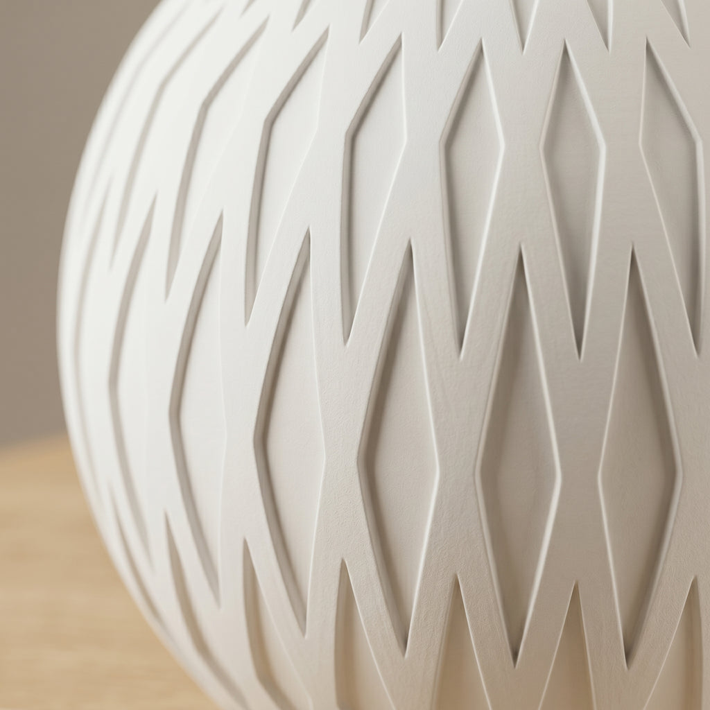 Lampada da Tavolo "Onda" in Stampa 3D – Design Intreccio Elegante