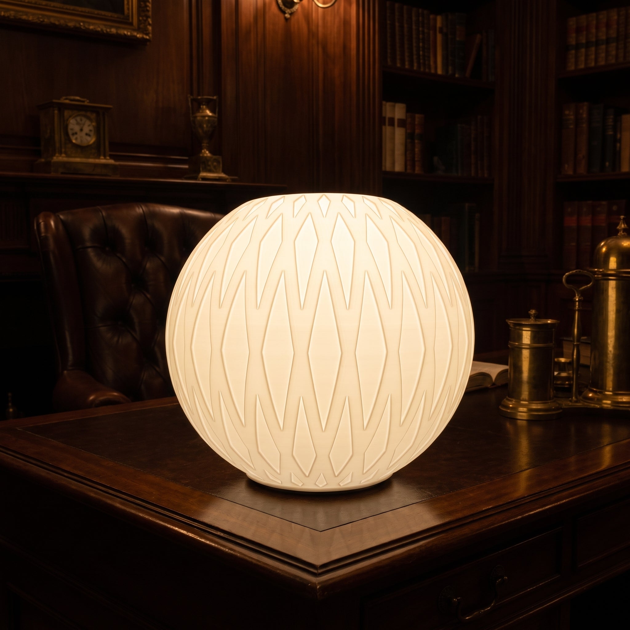 Lampada da Tavolo "Onda" in Stampa 3D – Design Intreccio Elegante