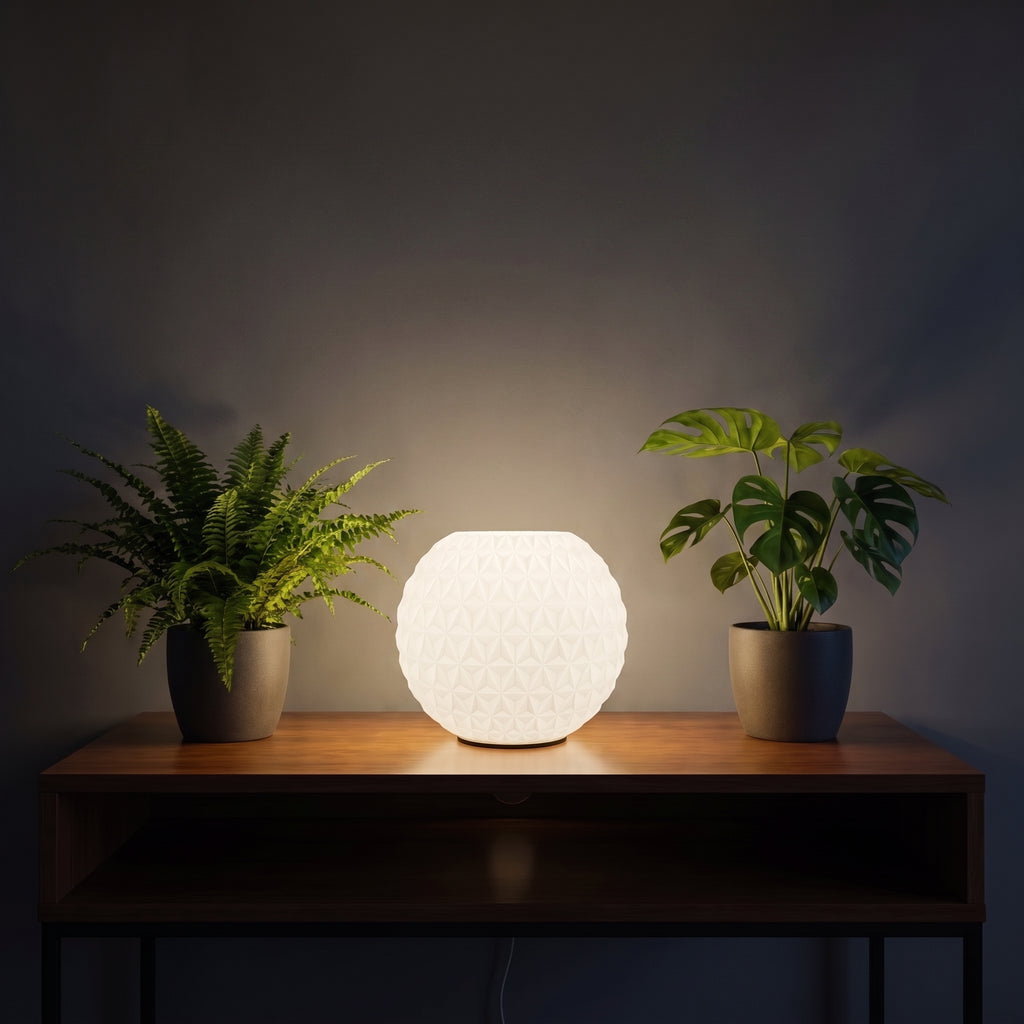 Lampada da Tavolo "Prisma" in Stampa 3D – Design Geometrico Moderno