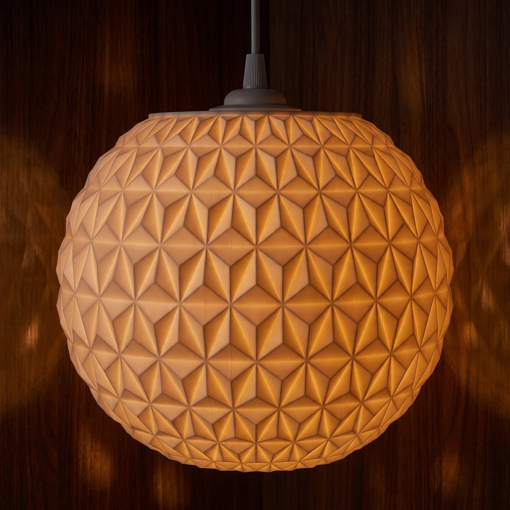 Lampadario a Sospensione "Prisma Sphere" in Stampa 3D